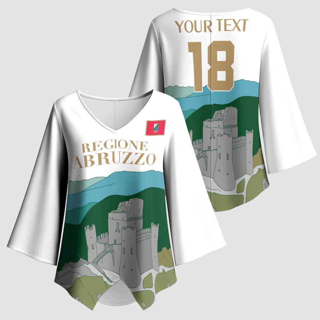 Custom Italy Abruzzo Kimono Sleeve Blouse Gran Sasso d'Italia - Wonder Print Shop