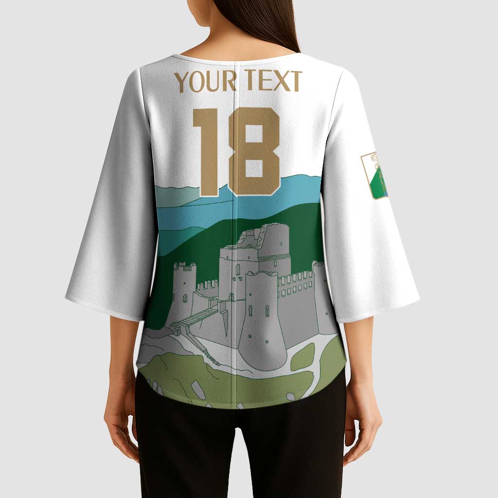 Custom Italy Abruzzo Kimono Sleeve Blouse Gran Sasso d'Italia - Wonder Print Shop