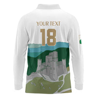 Custom Italy Abruzzo Long Sleeve Polo Shirt Gran Sasso d'Italia - Wonder Print Shop