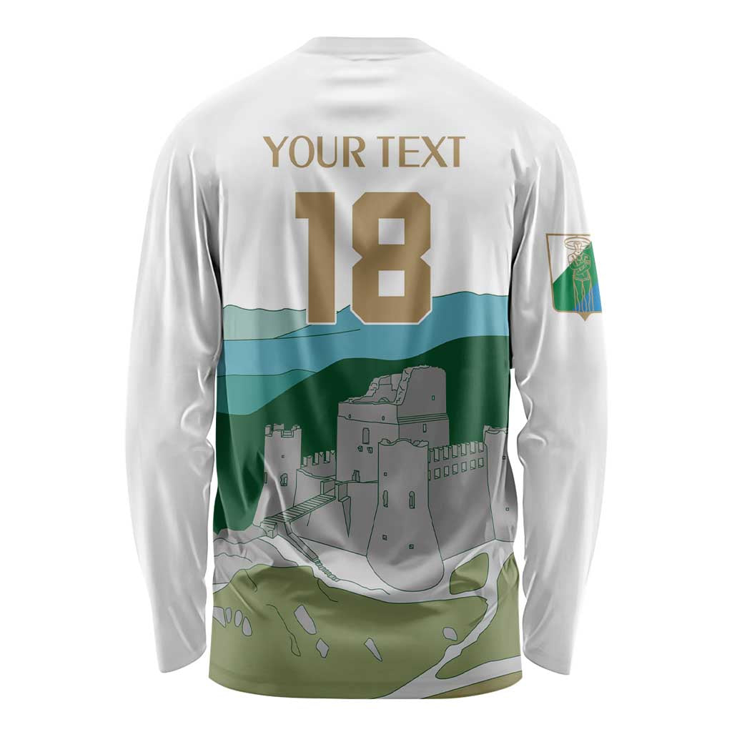 Custom Italy Abruzzo Long Sleeve Shirt Gran Sasso d'Italia - Wonder Print Shop