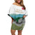 Custom Italy Abruzzo Off Shoulder Short Dress Gran Sasso d'Italia - Wonder Print Shop