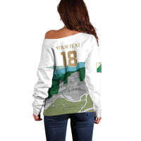 Custom Italy Abruzzo Off Shoulder Sweater Gran Sasso d'Italia - Wonder Print Shop