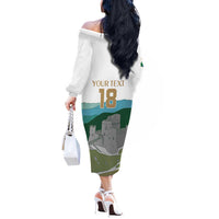 Custom Italy Abruzzo Off The Shoulder Long Sleeve Dress Gran Sasso d'Italia - Wonder Print Shop