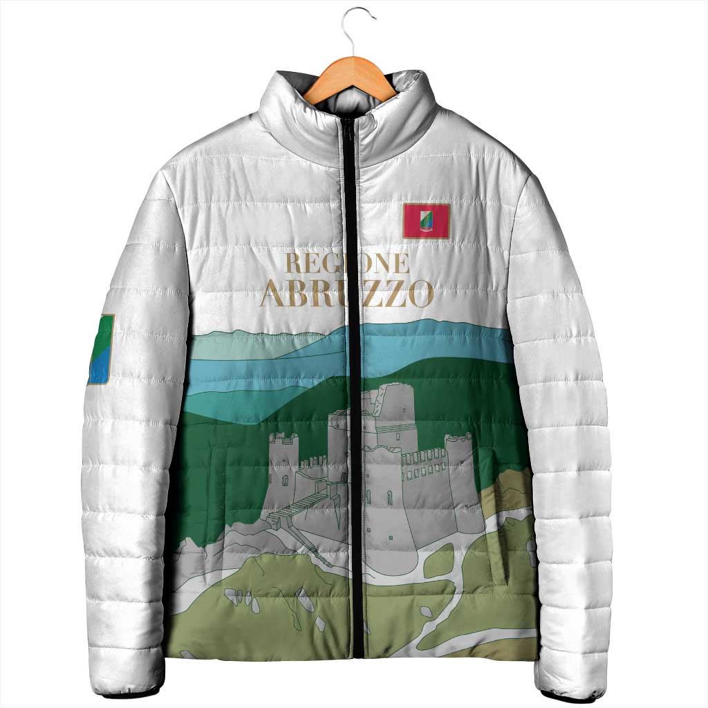 Custom Italy Abruzzo Padded Jacket Gran Sasso d'Italia - Wonder Print Shop