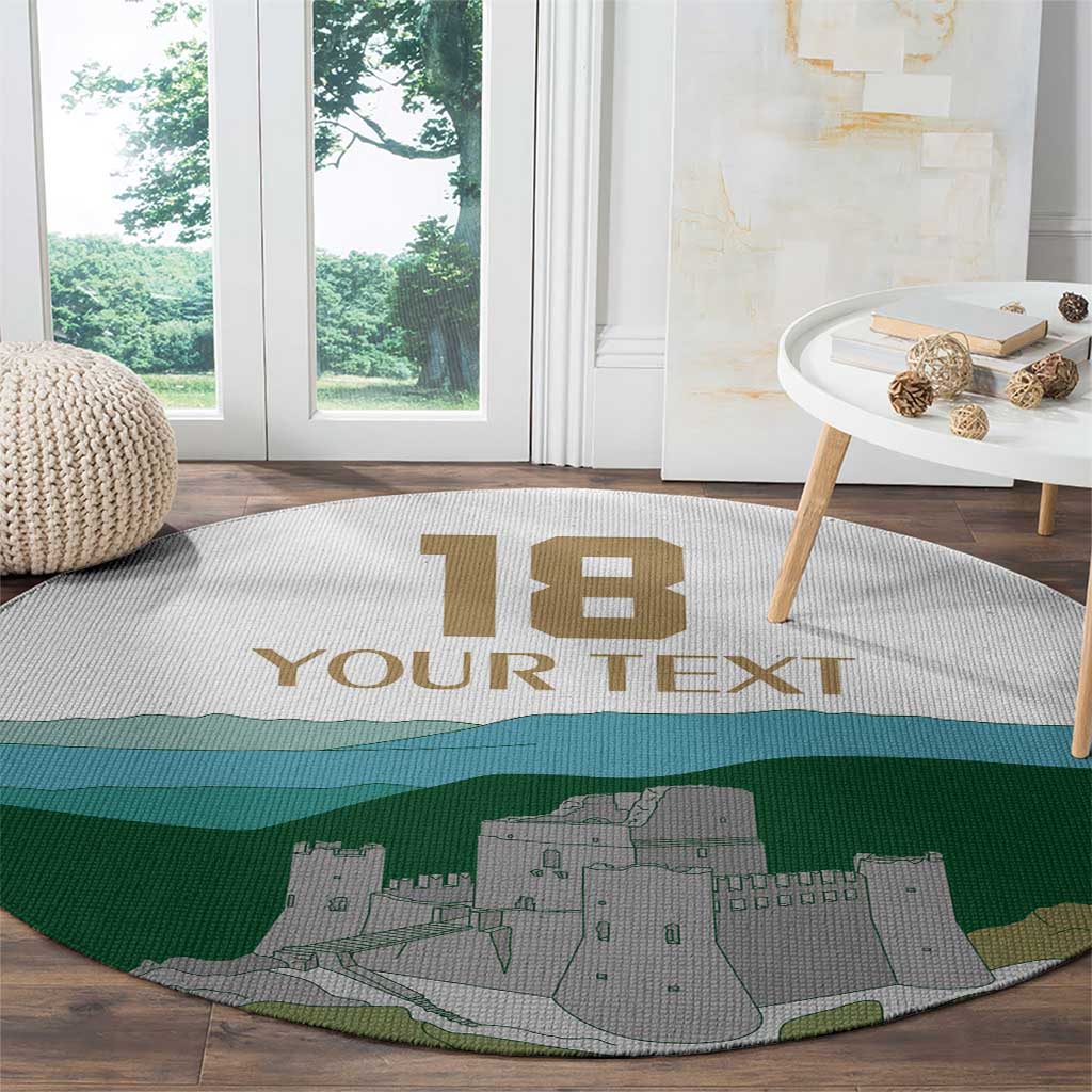 Custom Italy Abruzzo Round Carpet Gran Sasso d'Italia - Wonder Print Shop