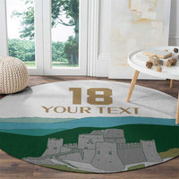 Custom Italy Abruzzo Round Carpet Gran Sasso d'Italia - Wonder Print Shop