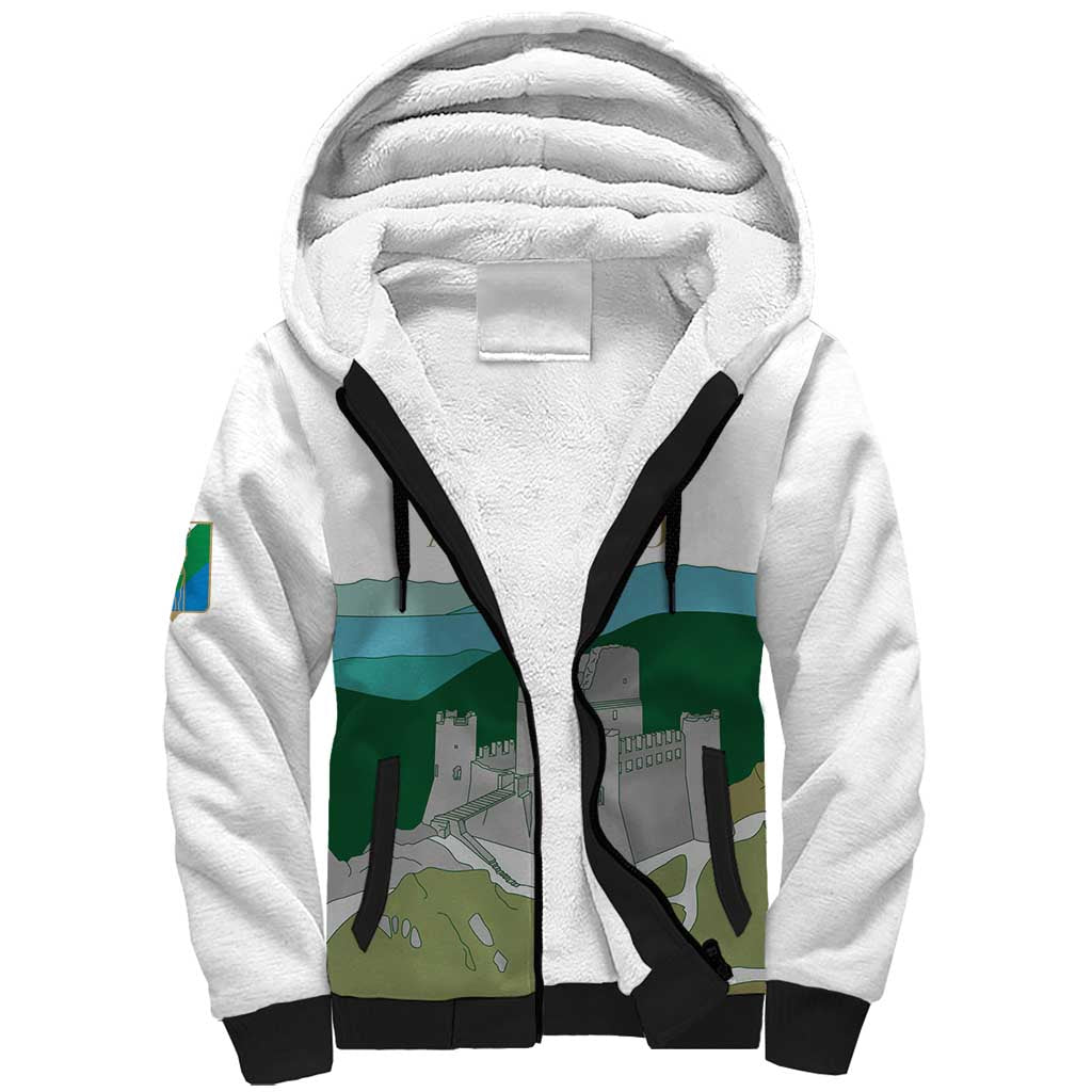 Custom Italy Abruzzo Sherpa Hoodie Gran Sasso d'Italia - Wonder Print Shop