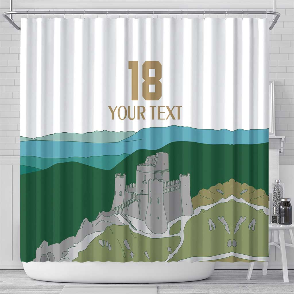 Custom Italy Abruzzo Shower Curtain Gran Sasso d'Italia - Wonder Print Shop