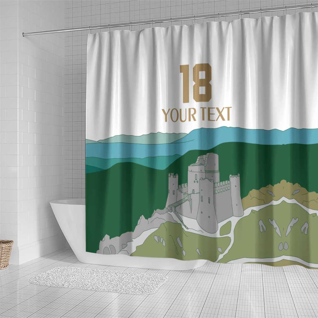 Custom Italy Abruzzo Shower Curtain Gran Sasso d'Italia - Wonder Print Shop