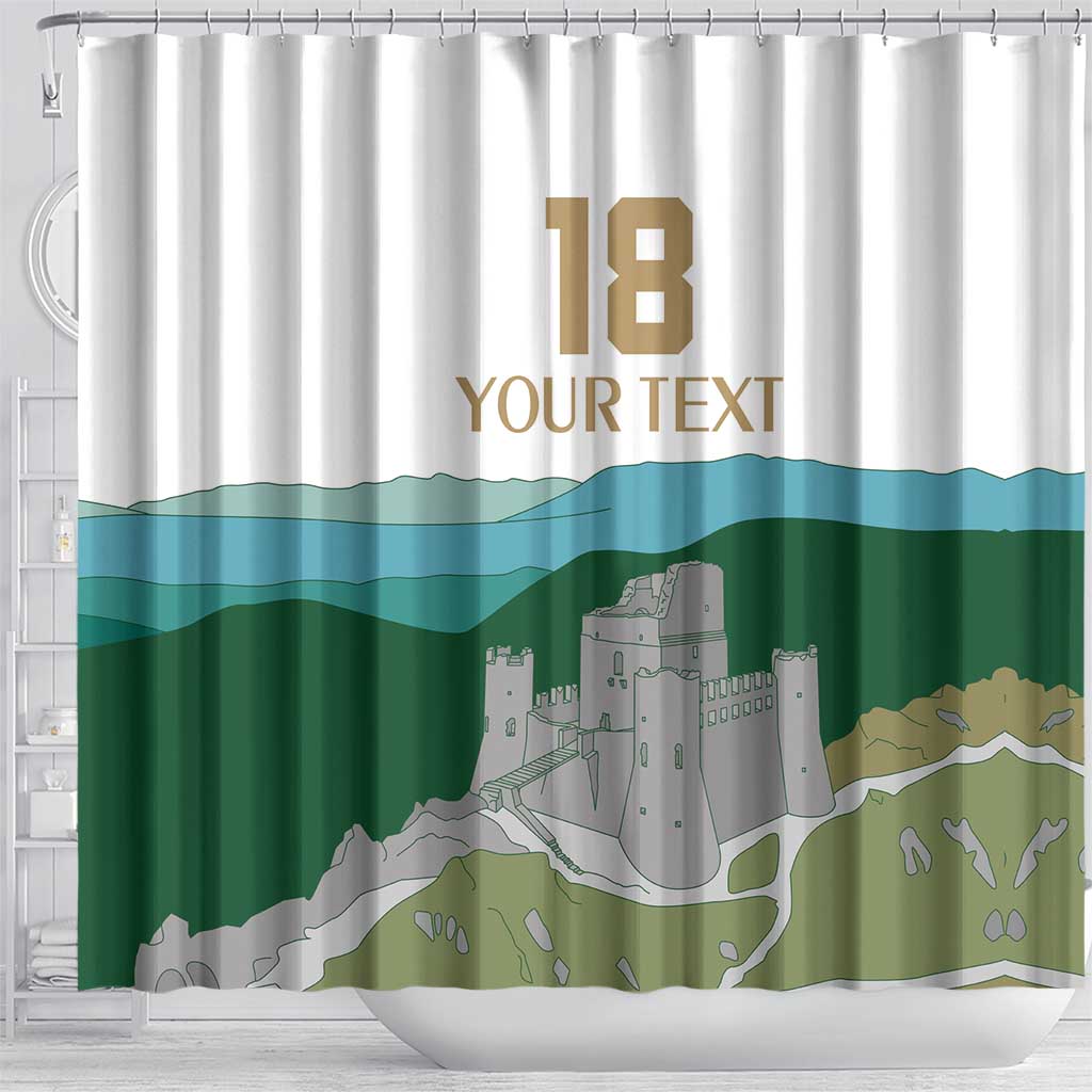 Custom Italy Abruzzo Shower Curtain Gran Sasso d'Italia - Wonder Print Shop