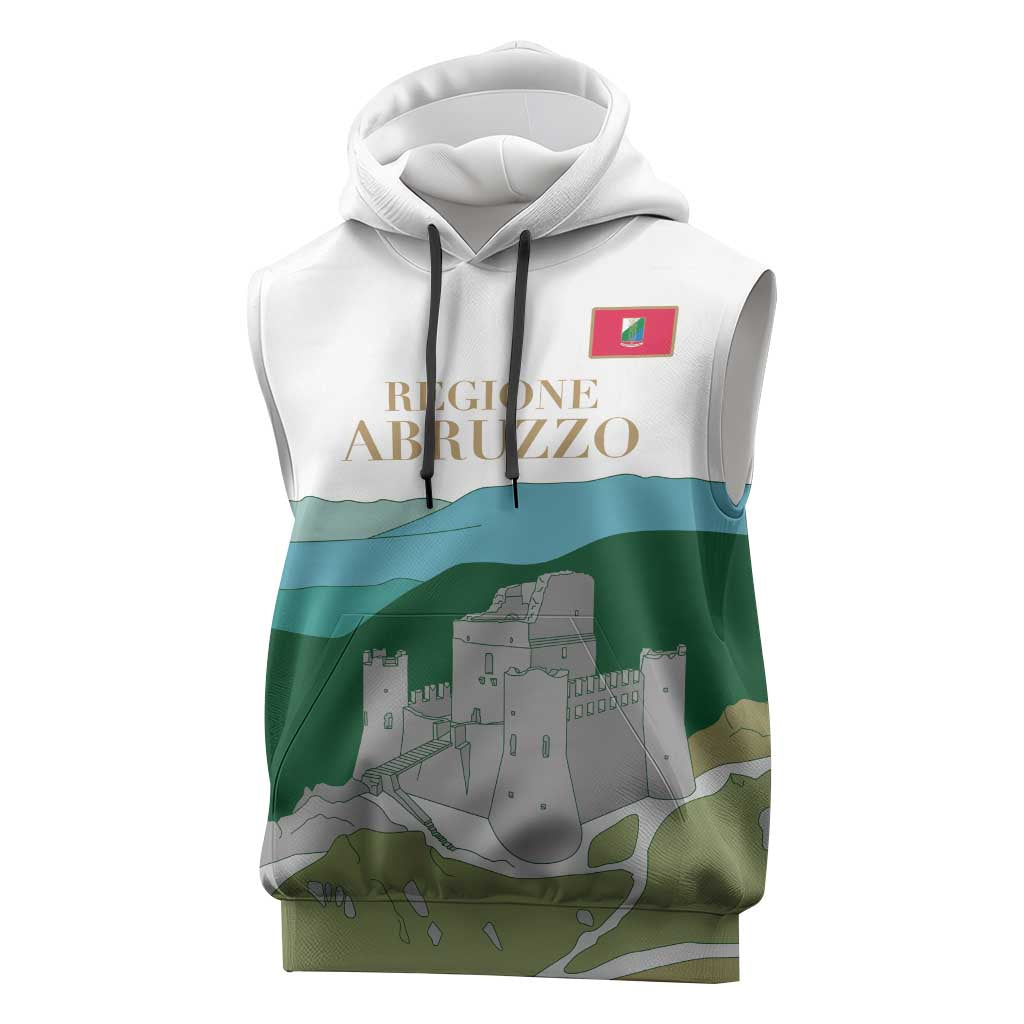 Custom Italy Abruzzo Sleeveless Hoodie Gran Sasso d'Italia - Wonder Print Shop