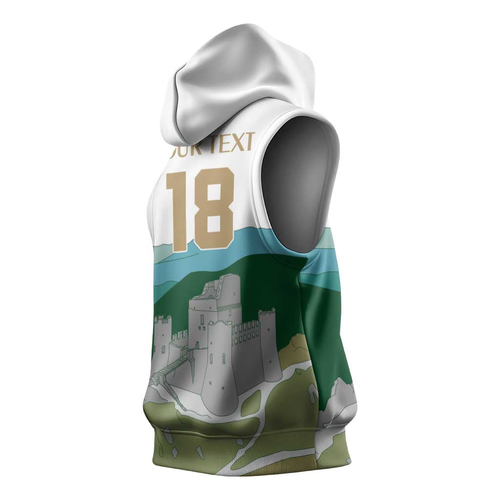 Custom Italy Abruzzo Sleeveless Hoodie Gran Sasso d'Italia - Wonder Print Shop