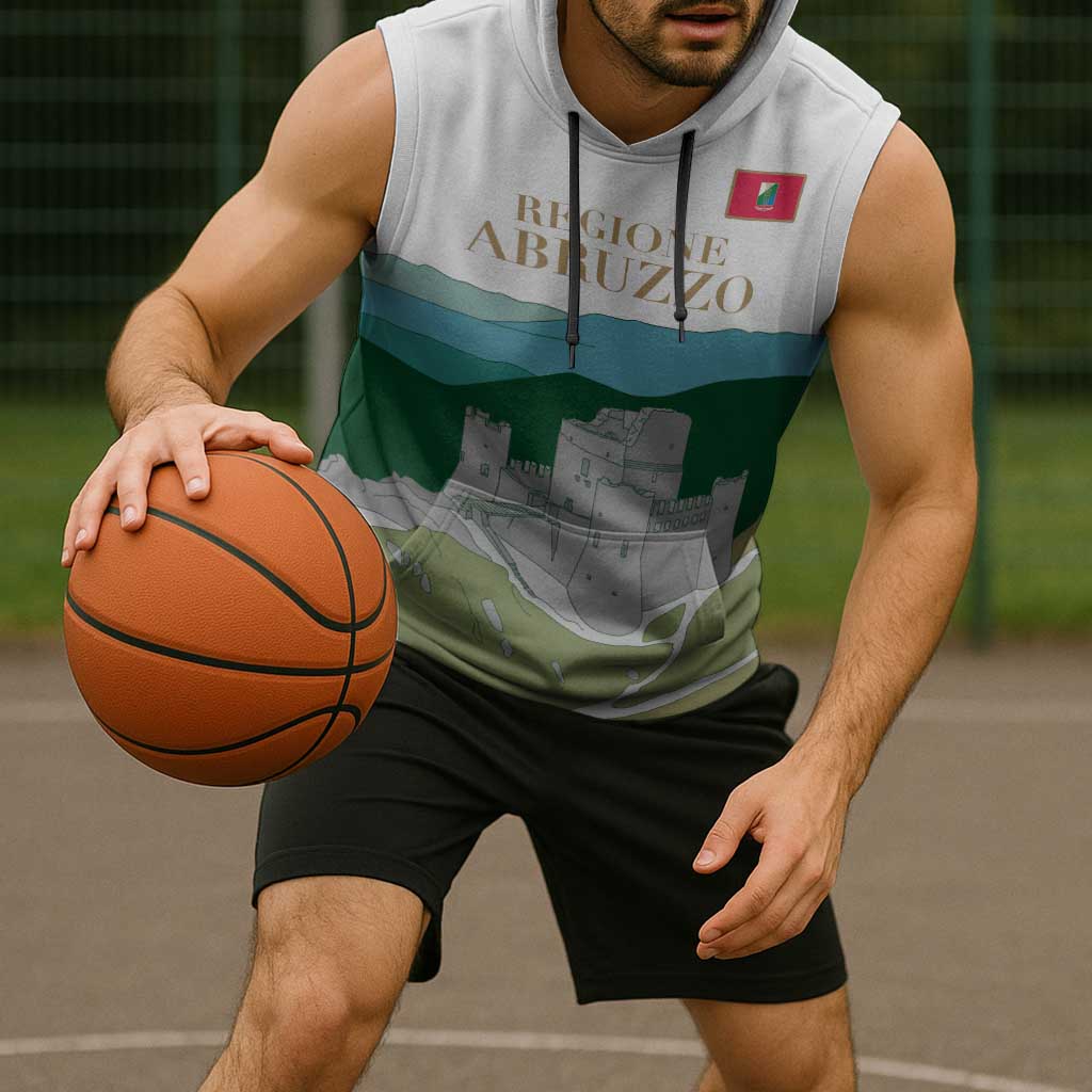 Custom Italy Abruzzo Sleeveless Hoodie Gran Sasso d'Italia - Wonder Print Shop