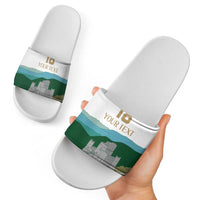 Custom Italy Abruzzo Slide Sandals Gran Sasso d'Italia - Wonder Print Shop