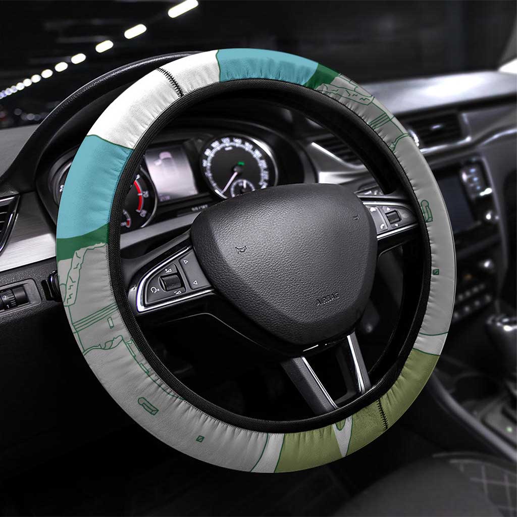 Italy Abruzzo Steering Wheel Cover Gran Sasso d'Italia - Wonder Print Shop