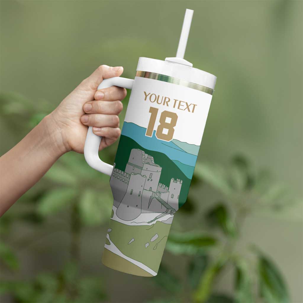 Custom Italy Abruzzo Tumbler With Handle Gran Sasso d'Italia - Wonder Print Shop