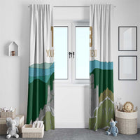 Custom Italy Abruzzo Window Curtain Gran Sasso d'Italia - Wonder Print Shop