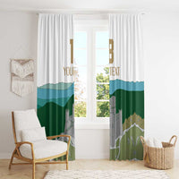 Custom Italy Abruzzo Window Curtain Gran Sasso d'Italia - Wonder Print Shop