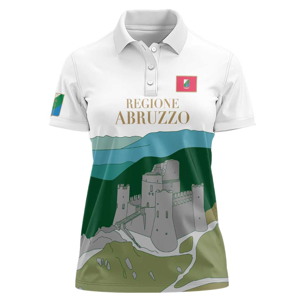 Custom Italy Abruzzo Women Polo Shirt Gran Sasso d'Italia - Wonder Print Shop