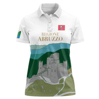 Custom Italy Abruzzo Women Polo Shirt Gran Sasso d'Italia - Wonder Print Shop
