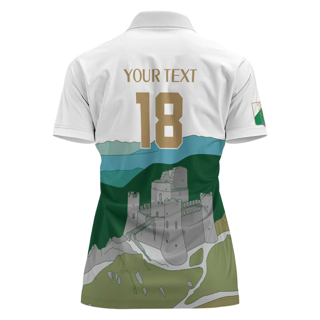 Custom Italy Abruzzo Women Polo Shirt Gran Sasso d'Italia - Wonder Print Shop