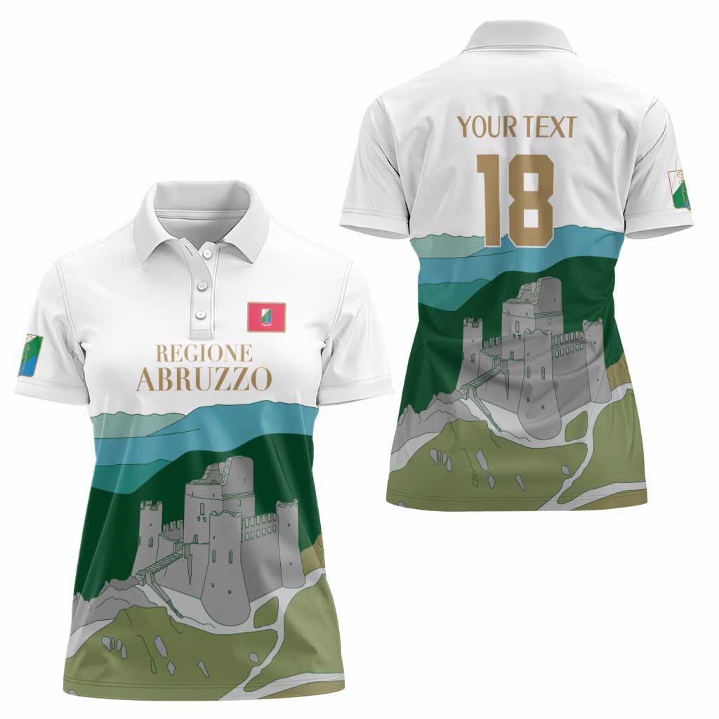 Custom Italy Abruzzo Women Polo Shirt Gran Sasso d'Italia - Wonder Print Shop
