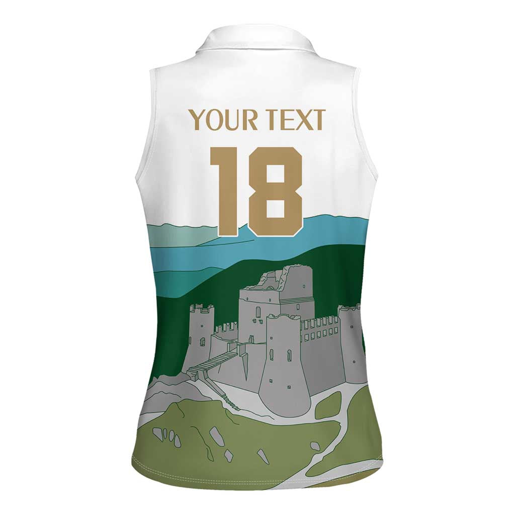 Custom Italy Abruzzo Women Sleeveless Polo Shirt Gran Sasso d'Italia - Wonder Print Shop
