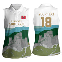Custom Italy Abruzzo Women Sleeveless Polo Shirt Gran Sasso d'Italia - Wonder Print Shop