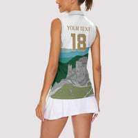 Custom Italy Abruzzo Women Sleeveless Polo Shirt Gran Sasso d'Italia - Wonder Print Shop