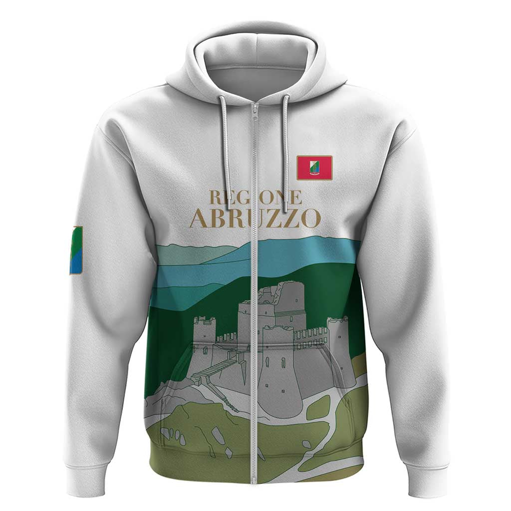 Custom Italy Abruzzo Zip Hoodie Gran Sasso d'Italia - Wonder Print Shop