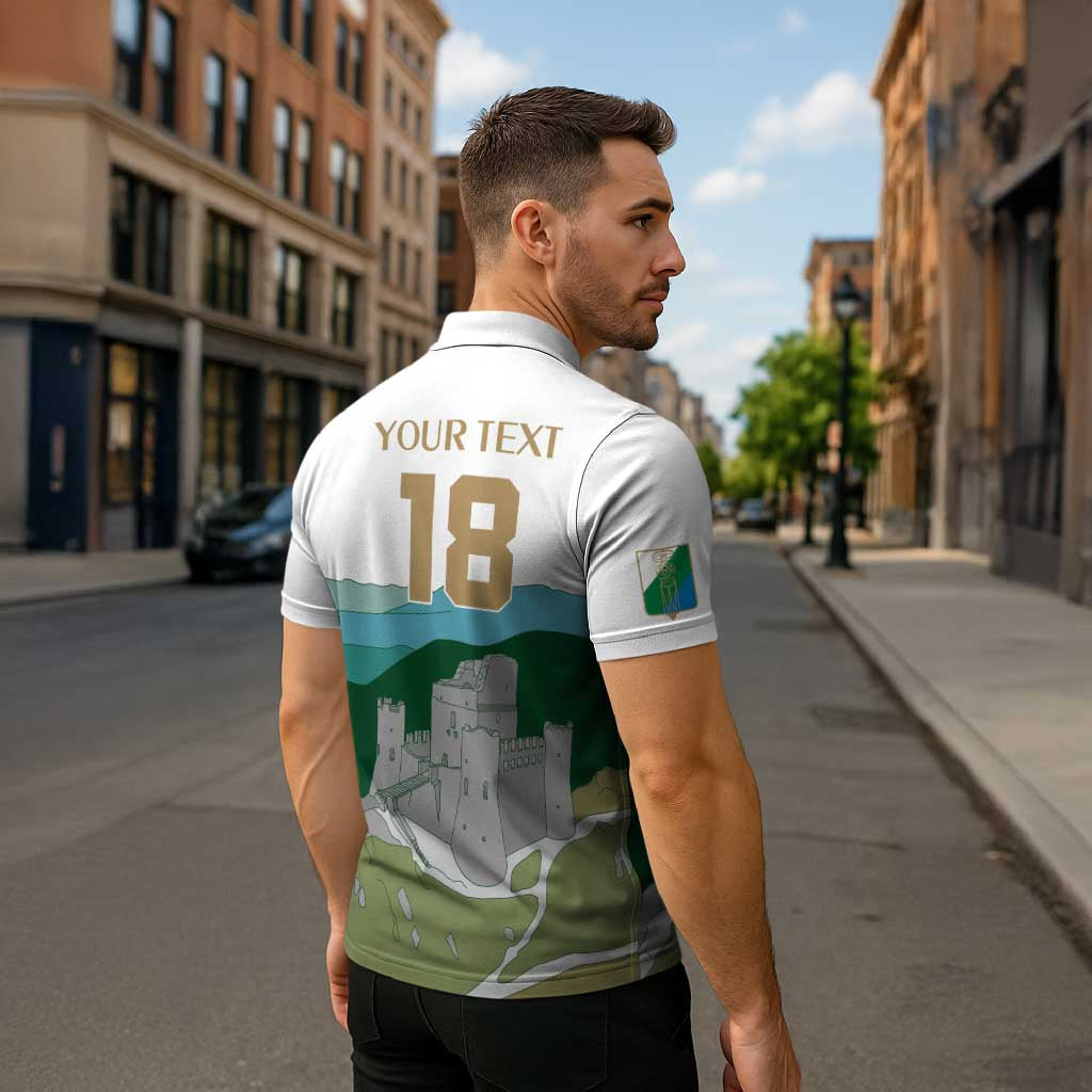 Custom Italy Abruzzo Zipper Polo Shirt Gran Sasso d'Italia - Wonder Print Shop