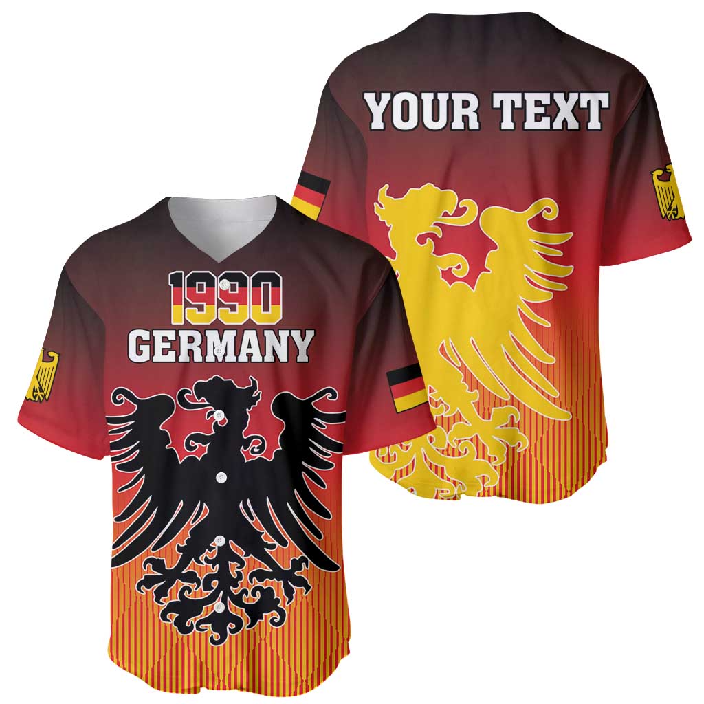 Personalized Germany Baseball Jersey With Coat Of Arms - Wonder Print Shop