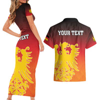 Personalized Germany Couples Matching Short Sleeve Bodycon Dress and Hawaiian Shirt With Coat Of Arms - Wonder Print Shop