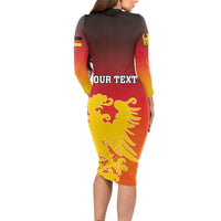 Personalized Germany Long Sleeve Bodycon Dress With Coat Of Arms - Wonder Print Shop