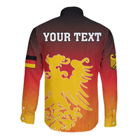 Personalized Germany Long Sleeve Button Shirt With Coat Of Arms - Wonder Print Shop