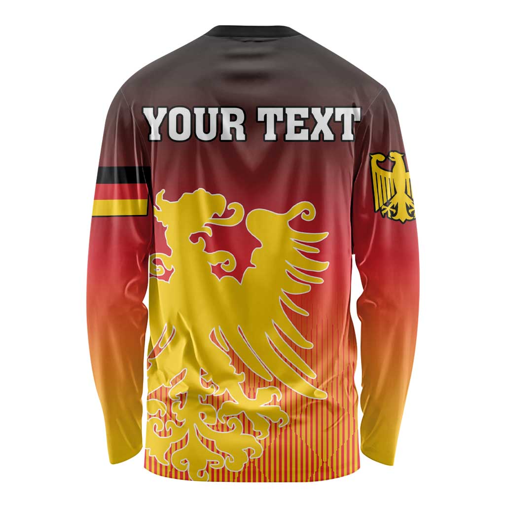 Personalized Germany Long Sleeve Shirt With Coat Of Arms - Wonder Print Shop