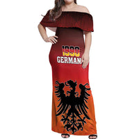 Personalized Germany Off Shoulder Maxi Dress With Coat Of Arms - Wonder Print Shop