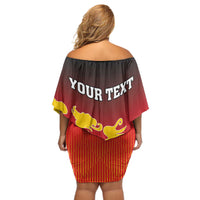 Personalized Germany Off Shoulder Short Dress With Coat Of Arms - Wonder Print Shop