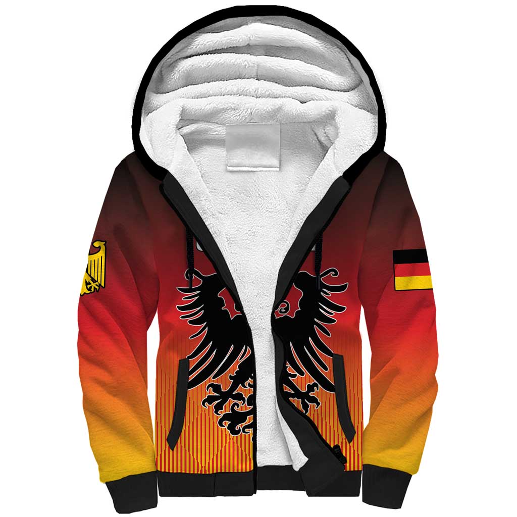 Personalized Germany Sherpa Hoodie With Coat Of Arms - Wonder Print Shop