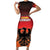 Personalized Germany Short Sleeve Bodycon Dress With Coat Of Arms - Wonder Print Shop
