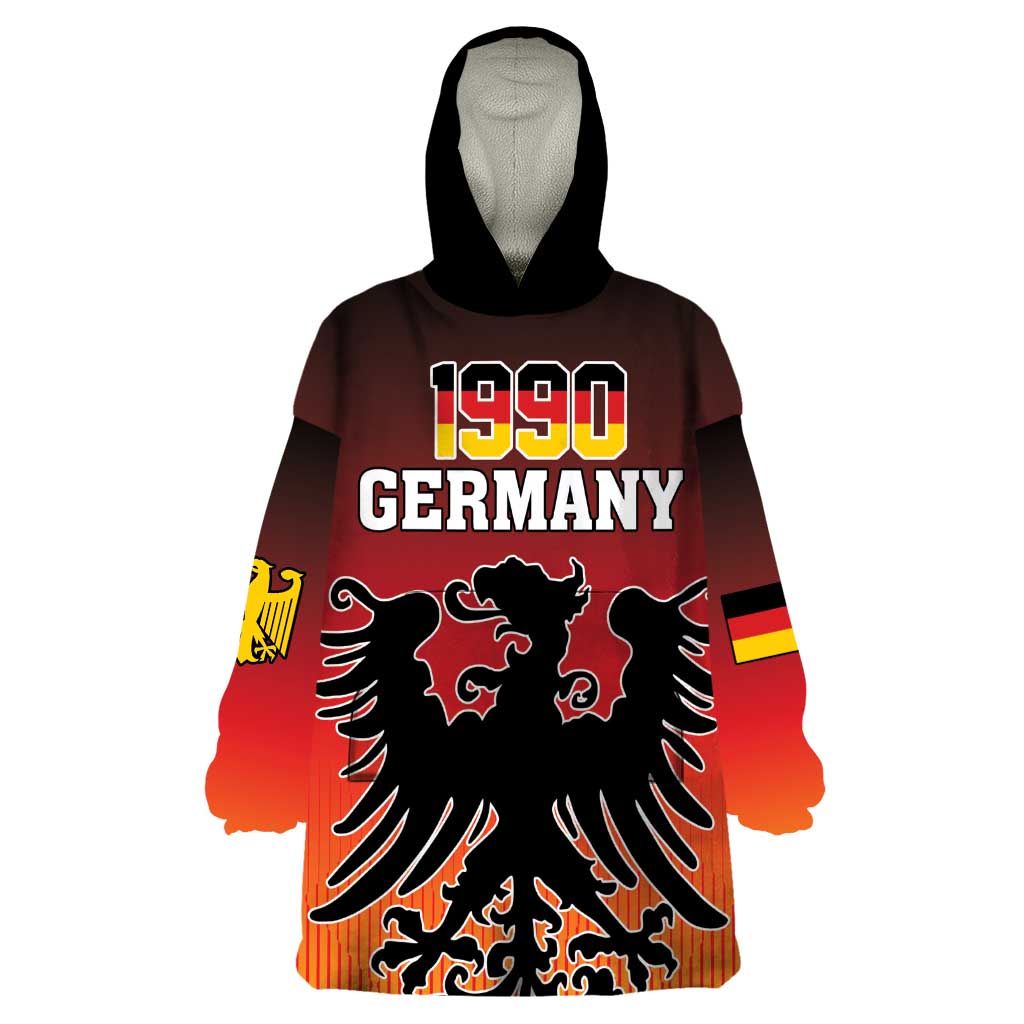Personalized Germany Wearable Blanket Hoodie With Coat Of Arms - Wonder Print Shop