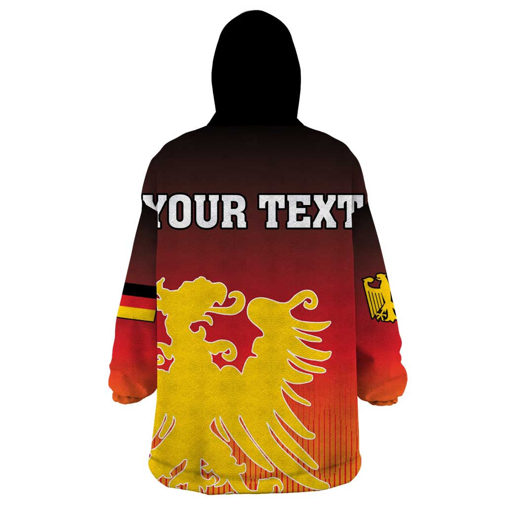 Personalized Germany Wearable Blanket Hoodie With Coat Of Arms - Wonder Print Shop