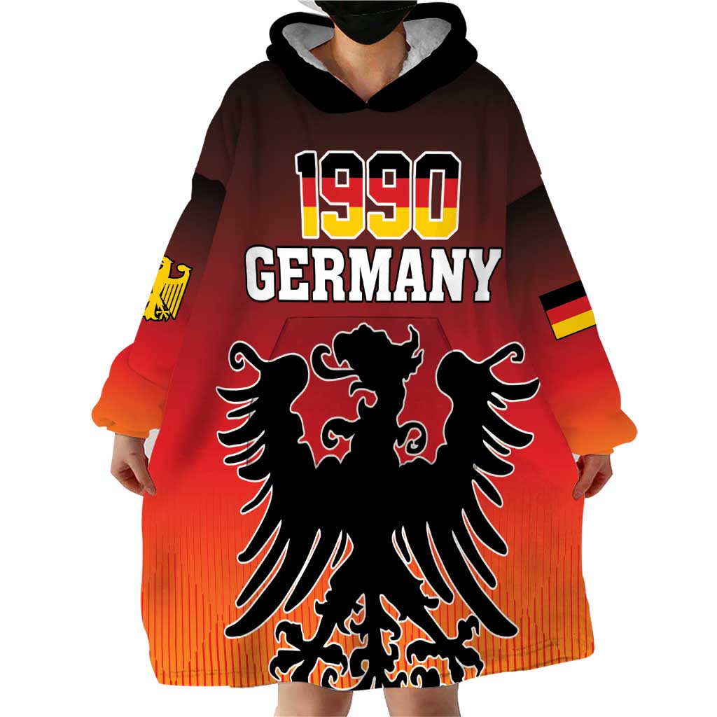 Personalized Germany Wearable Blanket Hoodie With Coat Of Arms - Wonder Print Shop