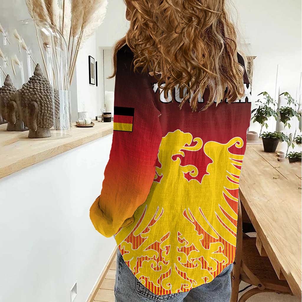 Personalized Germany Women Casual Shirt With Coat Of Arms - Wonder Print Shop