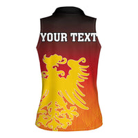 Personalized Germany Women Sleeveless Polo Shirt With Coat Of Arms - Wonder Print Shop