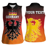Personalized Germany Women Sleeveless Polo Shirt With Coat Of Arms - Wonder Print Shop