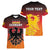 Personalized Germany Women V-Neck T-Shirt With Coat Of Arms - Wonder Print Shop