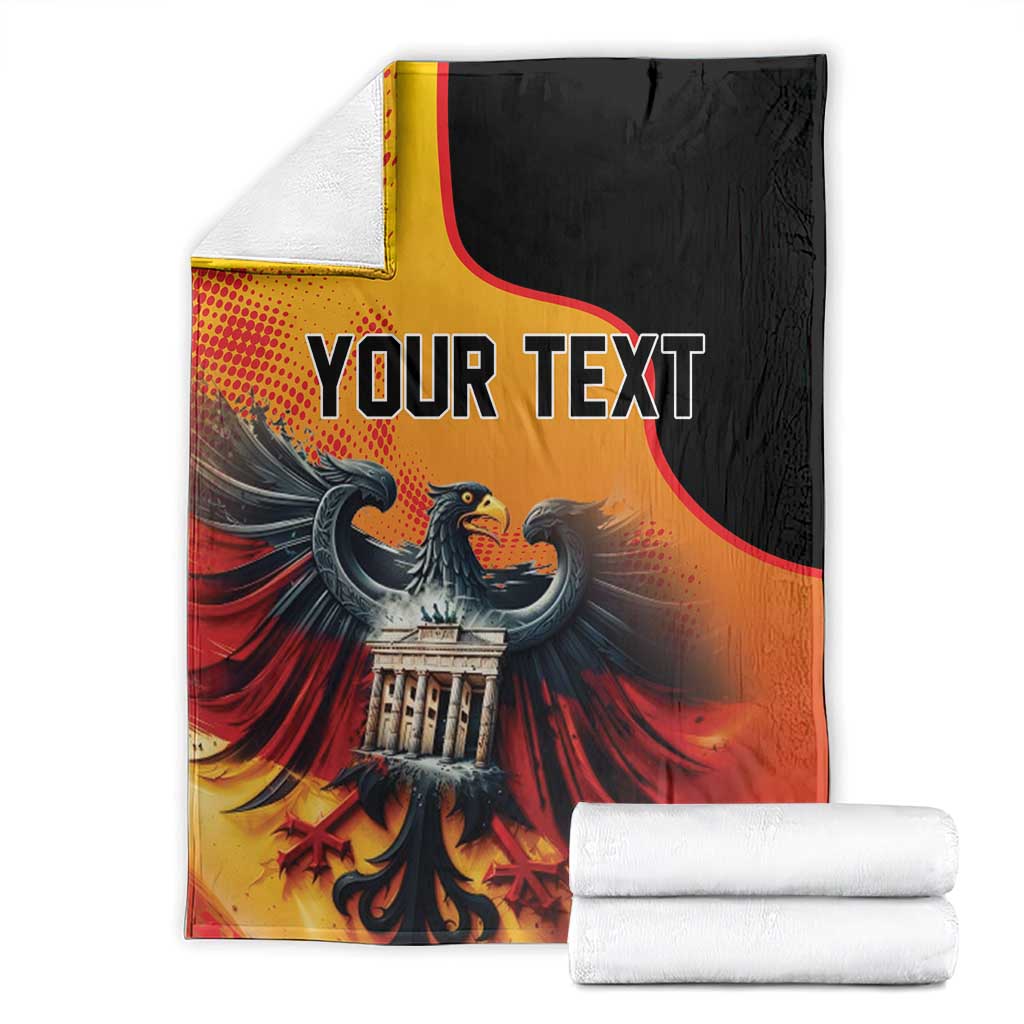 Personalized Germany Unity Day Blanket The Eagle With Berlin Wall