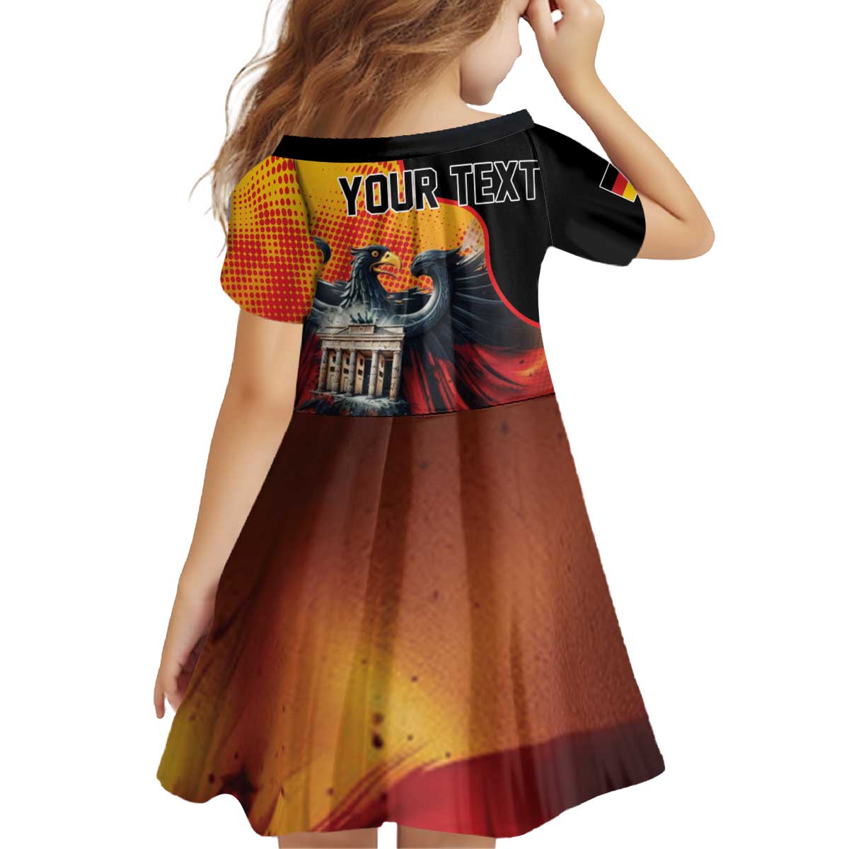 Personalized Germany Unity Day Family Matching Puletasi and Hawaiian Shirt The Eagle With Berlin Wall - Wonder Print Shop