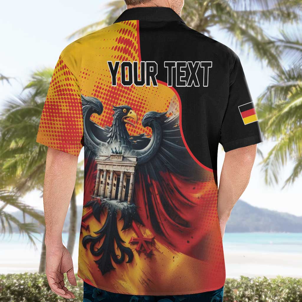 Personalized Germany Unity Day Hawaiian Shirt The Eagle With Berlin Wall - Wonder Print Shop